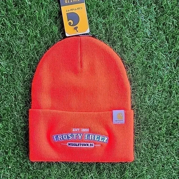 Carhartt Bright Orange Frosty Freeze Cap Middletown RI - Picture 4 of 4